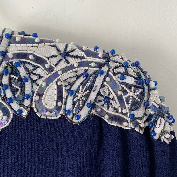 Pat Sandler Wellmore Beaded Peplum Sweater 12 - Picture 4 of 8